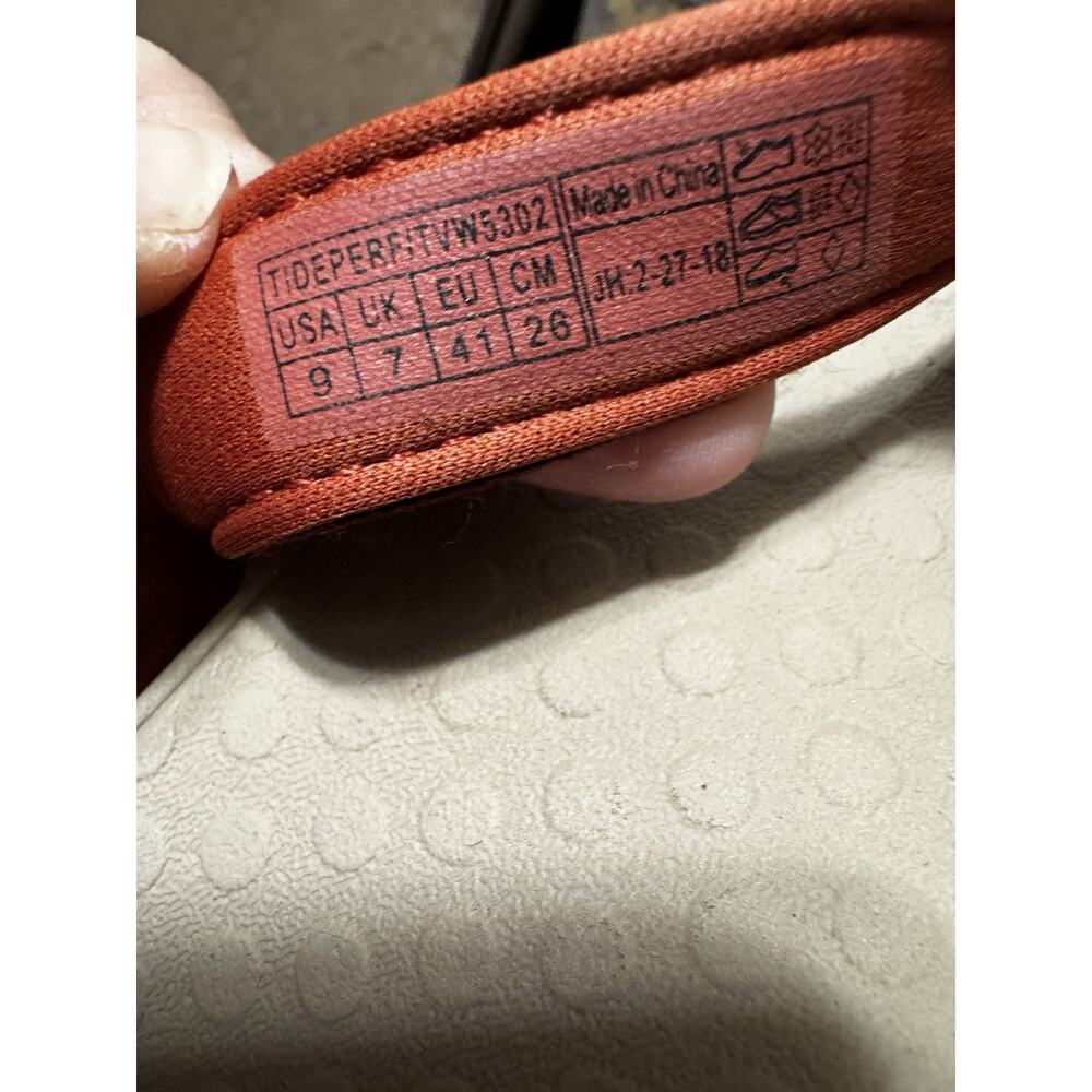 Vionic Tide Flip Flop Toe Post Red Thong Orthotic Comfort Sandal Women Size 9 - Picture 7 of 7